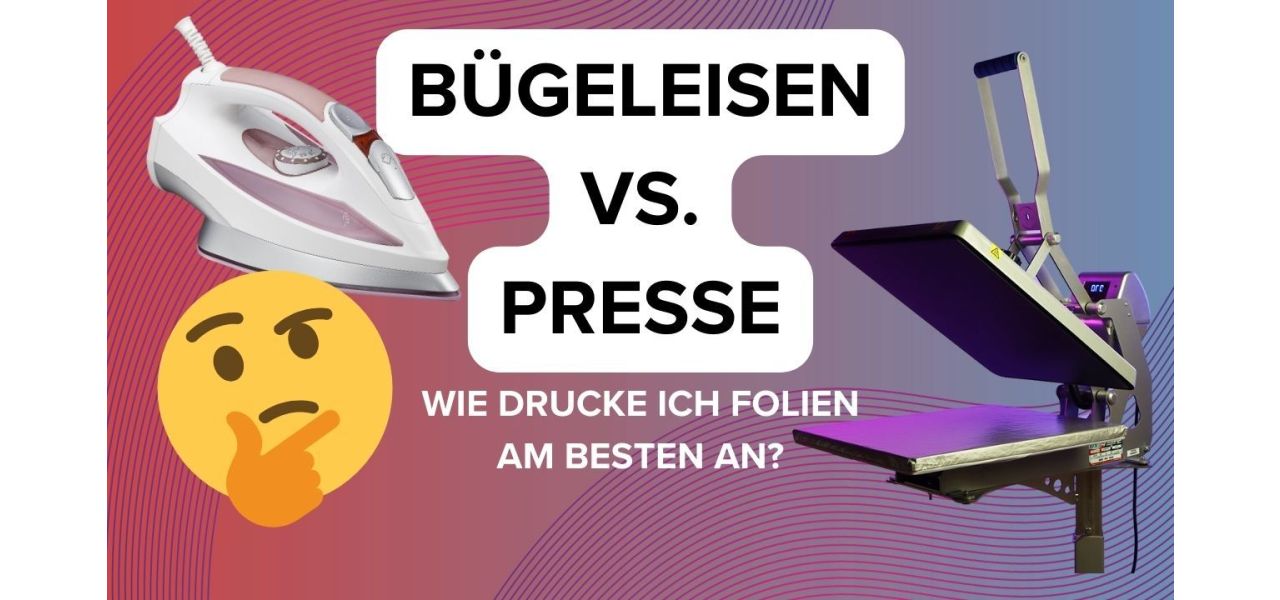 Plotterfolie Bügeleisen Bügelfolie