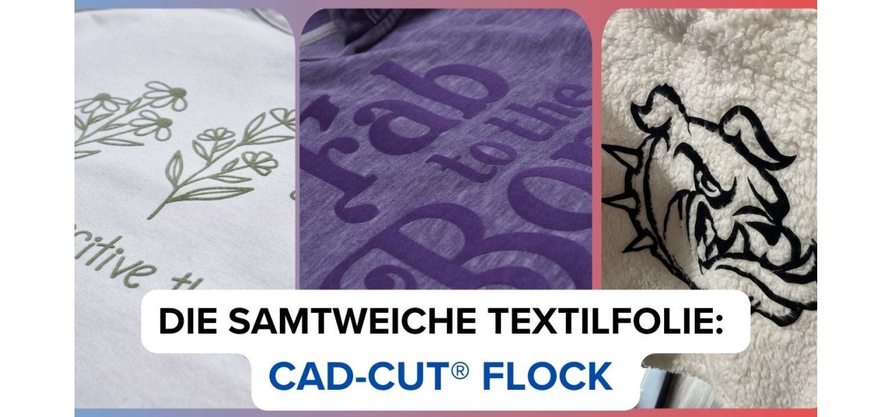 flockfolie textilien beflocken