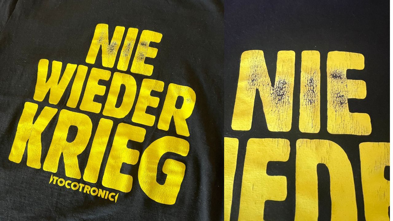 warum entstehen risse auf bedrucktem tshirt beispiel